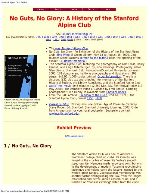 Stanford Alpine Club Exhibit.pdf - Stanford University