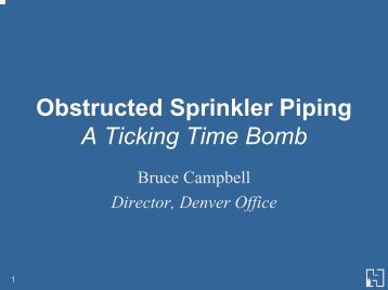 Obstructed Sprinkler Piping - Hughes Associates, Inc.