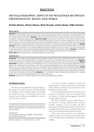 MEtallographic aspEcts of wEldings bEtwEEn orthodontic rings and ...