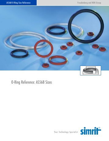 O-Ring Reference: AS568 Sizes - Simrit