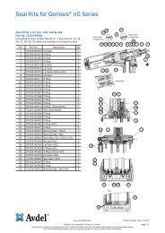 Seal Kits for Genesis® nG Series - Avdel Global