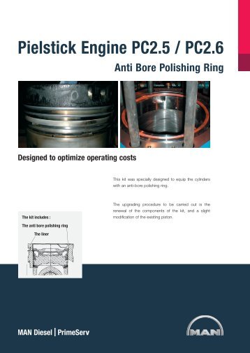 Anti Bore Polishing Ring Pielstick Engine PC2.5 / PC2.6