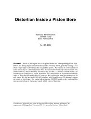 Distortion Inside a Piston Bore - Department of Mathematics ...