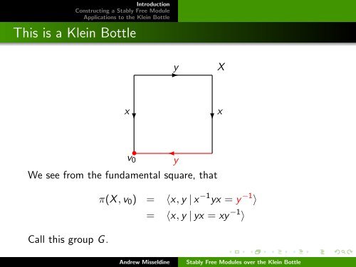 Stably Free Modules over the Klein Bottle