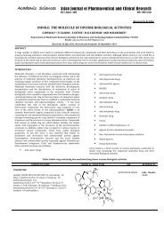the molecule of diverse biological activities - Asian Journal of ...