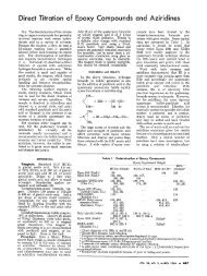 Direct Titration of Epoxy Compounds and Aziridines - 1 - chemistry