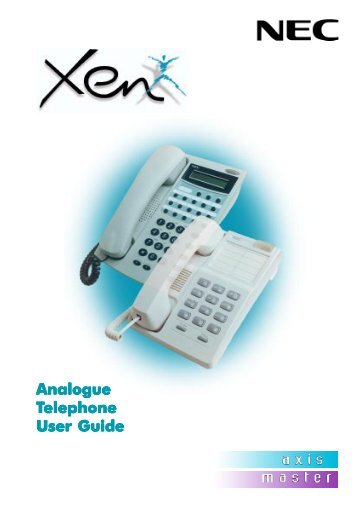 XEN Axis & Master Analogue User Guide - NEC