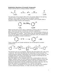 Substitution Reactions of Aromatic Compounds Simple ... - Chemistry