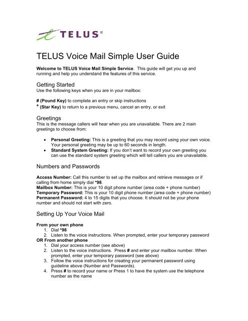 5 Ways To Check Telus Voicemail From Another Phone - Wikihow