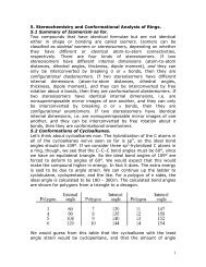 1 5. Stereochemistry and Conformational Analysis of Rings. 5.1 ...