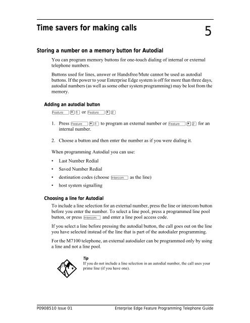 Bcm feature programing telephone guide - pdf - TextFiles.com