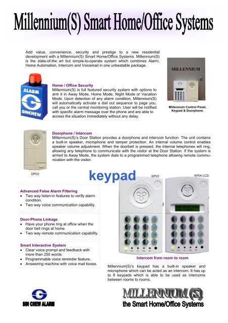 Millennium S Smart Home Sin Chew Alarm Pte Ltd
