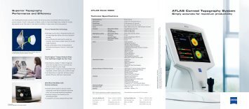 ATLAS Corneal Topography System - Carl Zeiss SMT