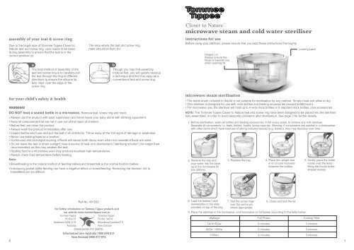 tommee microwave steriliser