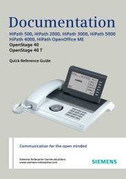 Quick Reference Guide OpenStage 40 HFA-TDM - Siemens ...