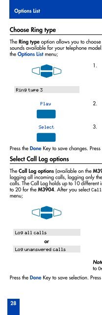 Meridian Digital Telephones M3902 M3903 M3904 Quick Reference ...