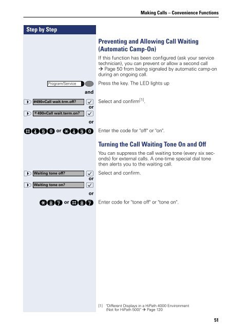 User Manual optiPoint 500 HP500-HP3000-HP5000 - Siemens ...