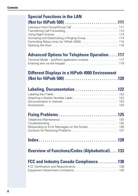 User Manual optiPoint 500 HP500-HP3000-HP5000 - Siemens ...