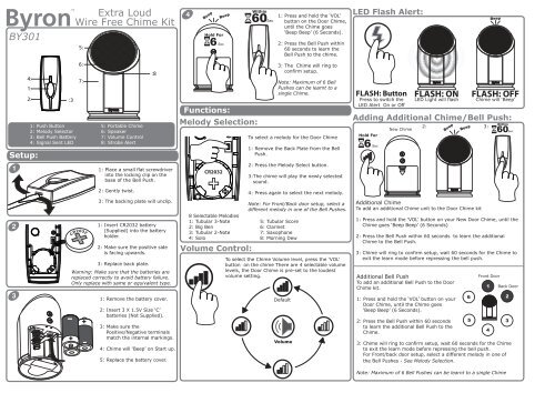 A268 Byron Flashing Doorbell - Action On Hearing Loss