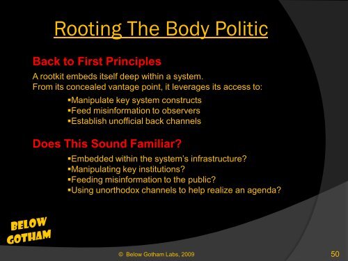 The Rootkit Primer - Below Gotham Labs