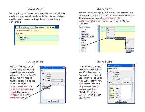 Making a Boat Racing Game in Alice Making a ... - Duke University