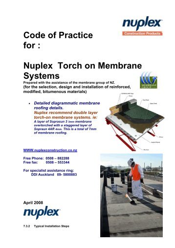 Nuplex Torch on Membrane - Nuplex Construction Products