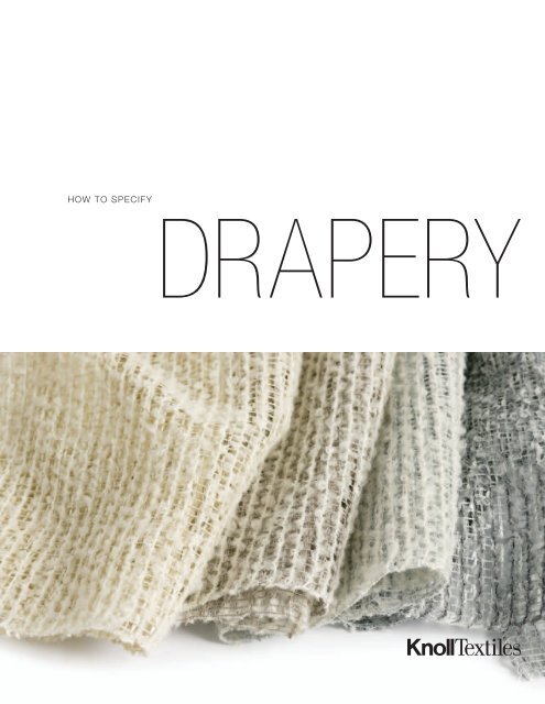 How to Specify Drapery - Knoll