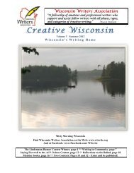 Creative Wisconsin Magazine - Wisconsin Writers Association