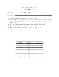 Math 412 — First Exam