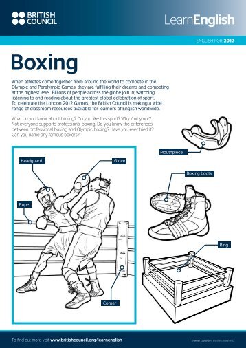 Worksheets: Boxing - TeachingEnglish