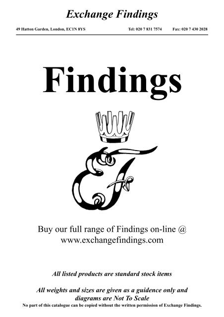 Exchange Findings - Cookson Precious Metals