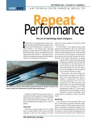 Repeat Performance for Web - Cutting Tool Engineering