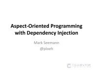 Aspect-Oriented Programming with Dependency Injection