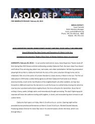 FOR IMMEDIATE RELEASE: February 20, 2013 MEDIA CONTACT ...