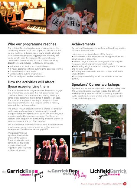 Garrick annual report - Lichfield Garrick