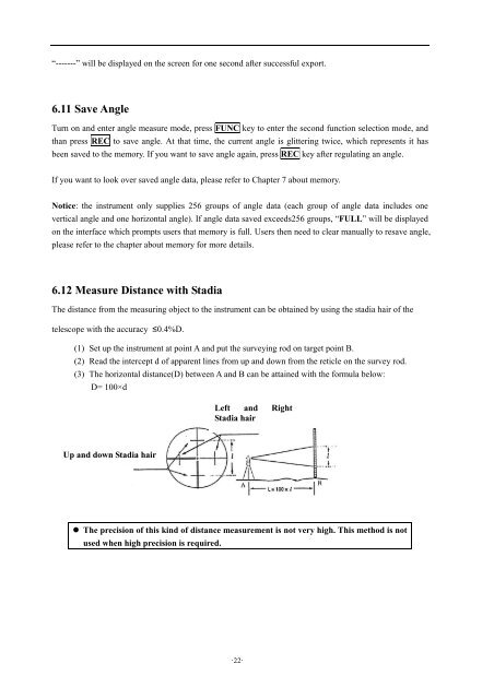 South ET-05 Electronic Digital Theodolite Manual - New England ...