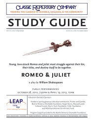 romeo & juliet - New Repertory Theatre