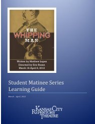 Student Matinee Series Learning Guide - The Kansas City Repertory ...