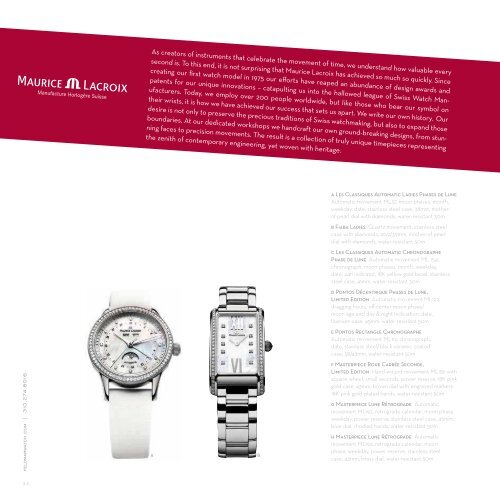 Download this catalog as a PDF. - Feldmar Watch Company