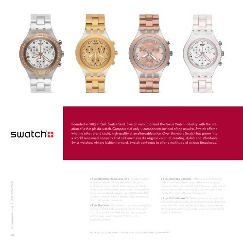 Download this catalog as a PDF. - Feldmar Watch Company