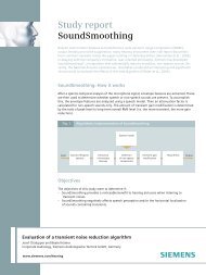 Study report SoundSmoothing - Siemens Hearing Instruments
