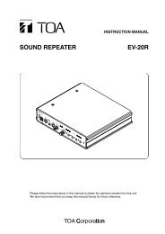 Speaker System Model 280-ME-AV - TOA Electronics