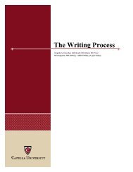 The Writing Process - Capella University