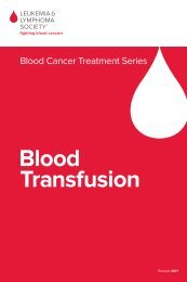 Blood Transfusion (PDF) - The Leukemia & Lymphoma Society
