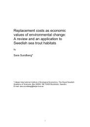 Replacement costs as economic values of environmental change: A ...