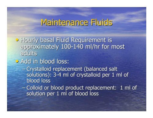 Intraoperative Fluid Management and Blood Transfusion Essentials