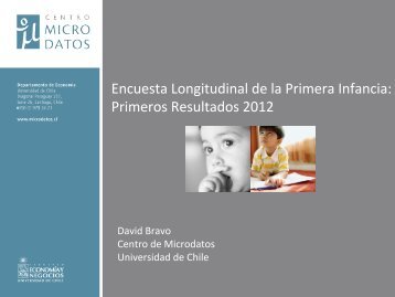 Encuesta Longitudinal de la Primera Infancia: Primeros Resultados 2012