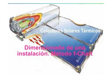 Dimensionado de una instalación. Método f-Chart