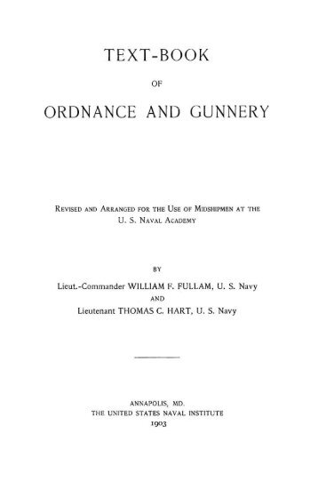 text-book ordnance and gunnery - Personal Page of GENE SLOVER