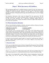 Chapter 5 Photon Spectrometry with Scintillators 5.1. Photon ...